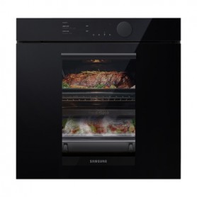 Forno ad incasso Samsung Classe A+ 75L Dual Cook Infinite Line Vetro nero NV75T8549RK
